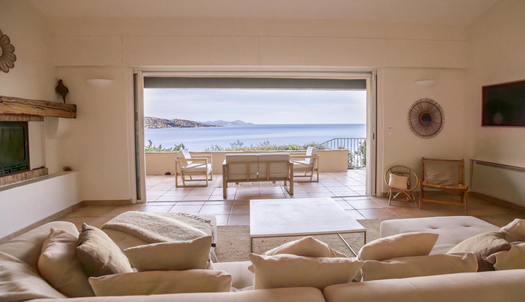 Superbe Villa, Incroyable Vue Mer, Piscine Chauffee, Climatisee Sainte-Maxime Luaran gambar
